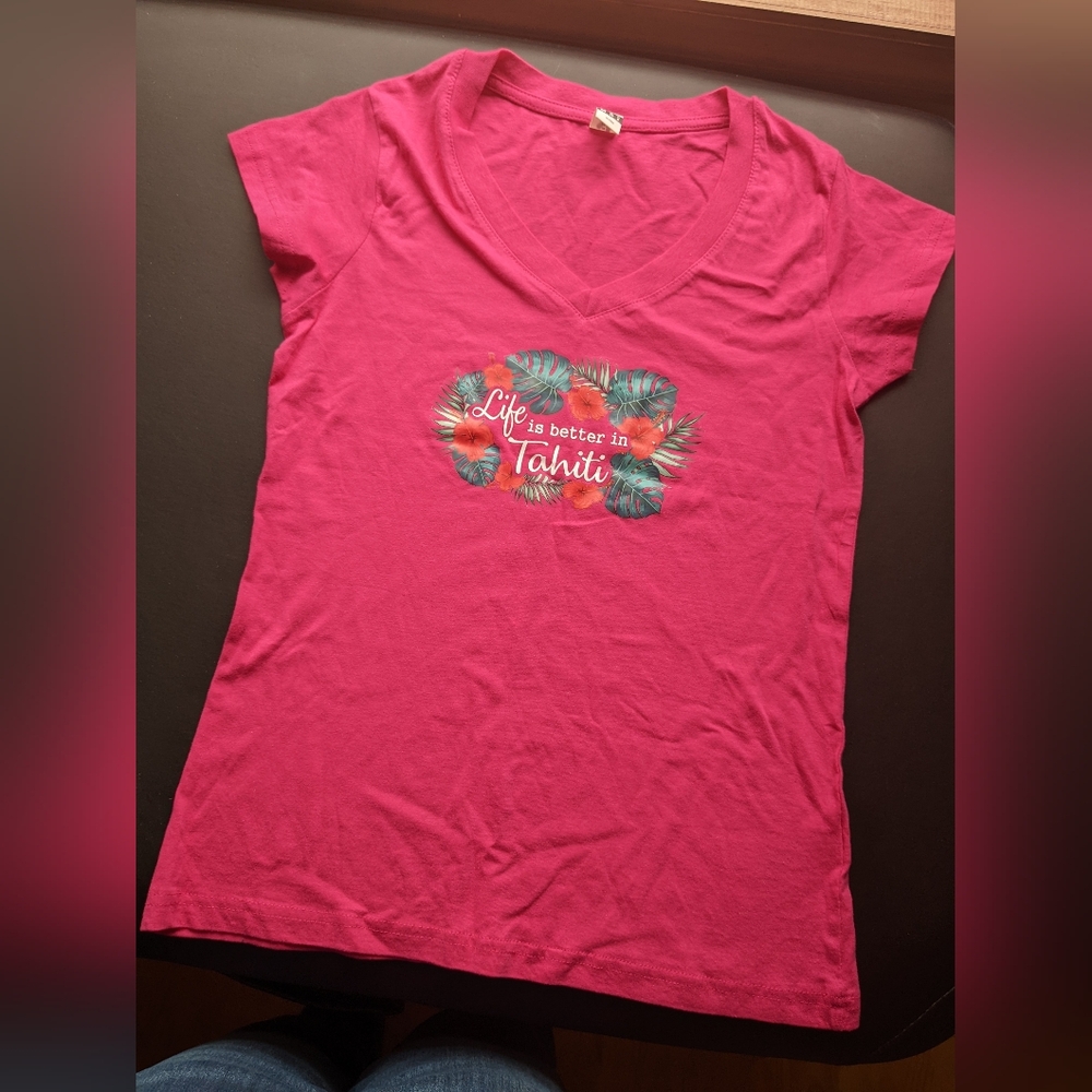 New short sleeved pink shirt